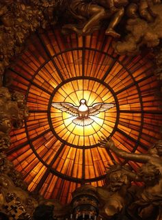 Rom%2c vatikan%2c basilika st. peter%2c die taube des heiligen geistes %28cathedra petri%2c bernini%29